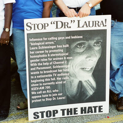 Dr. Laura Protest <br><small>July 14, 2000</small>