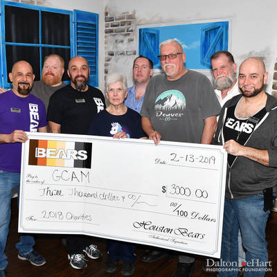 Houston Bears 2019 - Check Presentation To Gcam & Hiv & Aging Coalition At Theo'S  <br><small>Feb. 13, 2019</small>