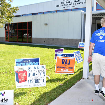 Municipal Elections 2019 - Early Voting At West Gray Multi-Service Center  <br><small>Oct. 27, 2019</small>
