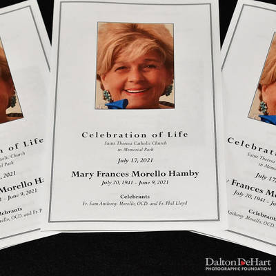 Celebration Of Life For Mary Frances Morello Hamby  <br><small>July 17, 2021</small>