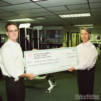 Songfest Check to Body Positive <br><small>April 16, 2001</small>