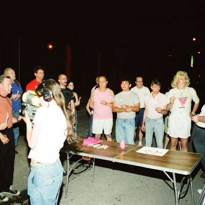 Q-Patrol Candlelight Vigil for 10th Anniversary of murder of Paul Broussard <br><small>July 4, 2001</small>
