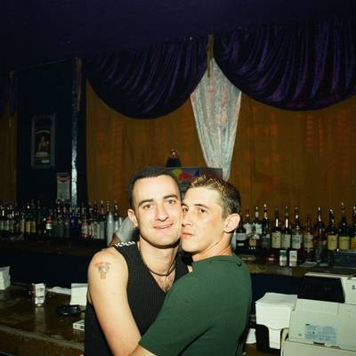 Jay Shapland and Victor Calderone at Rich's Bar <br><small>Oct. 20, 2001</small>