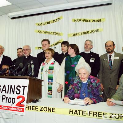 Interfaith Ministries Clergy against Proposition 2 <br><small>Oct. 28, 2001</small>