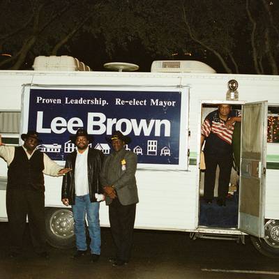 Mayor Lee Brown at George R Brown <br><small>Dec. 1, 2001</small>