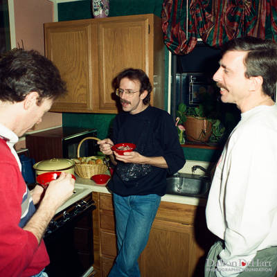 New Year's Day at Bill Broussard and Mitch Kendrick <br><small>Jan. 1, 1991</small>