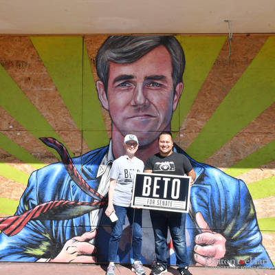 LGBTQ For Beto 2018 - Group Photo At 498 Sampson Near Ripley House Voting Location  <br><small>Oct. 28, 2018</small>